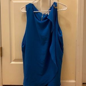 Jennifer Lopez blue wrap top 2x